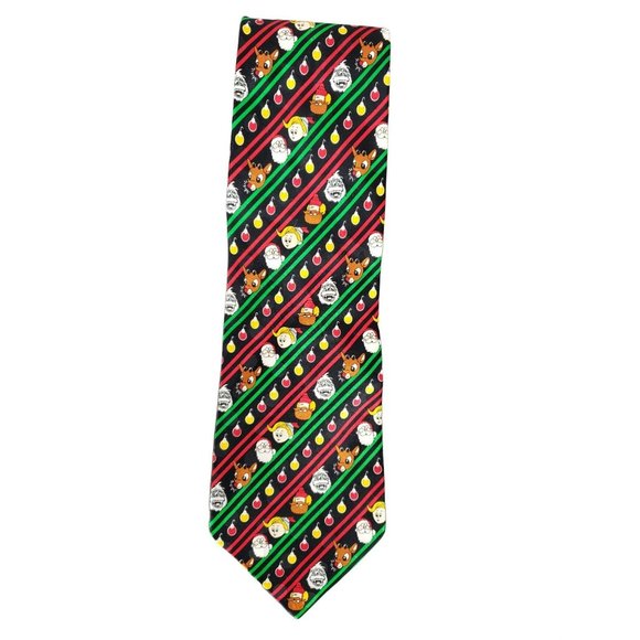 Rudolph the‎ Red Nosed Reindeer Tie Red Christmas Sam Snowman Santa - Picture 1 of 7
